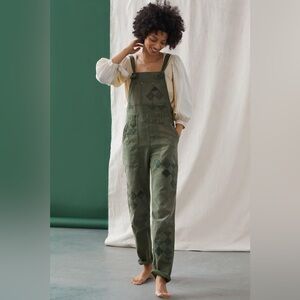 Anthropologie Pilcro The Wanderer patchwork overalls